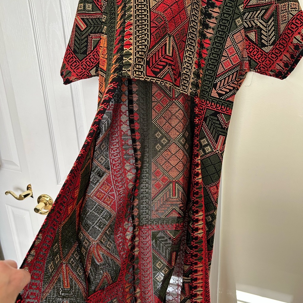 Geometric Patterned Maxi Dress - image 4